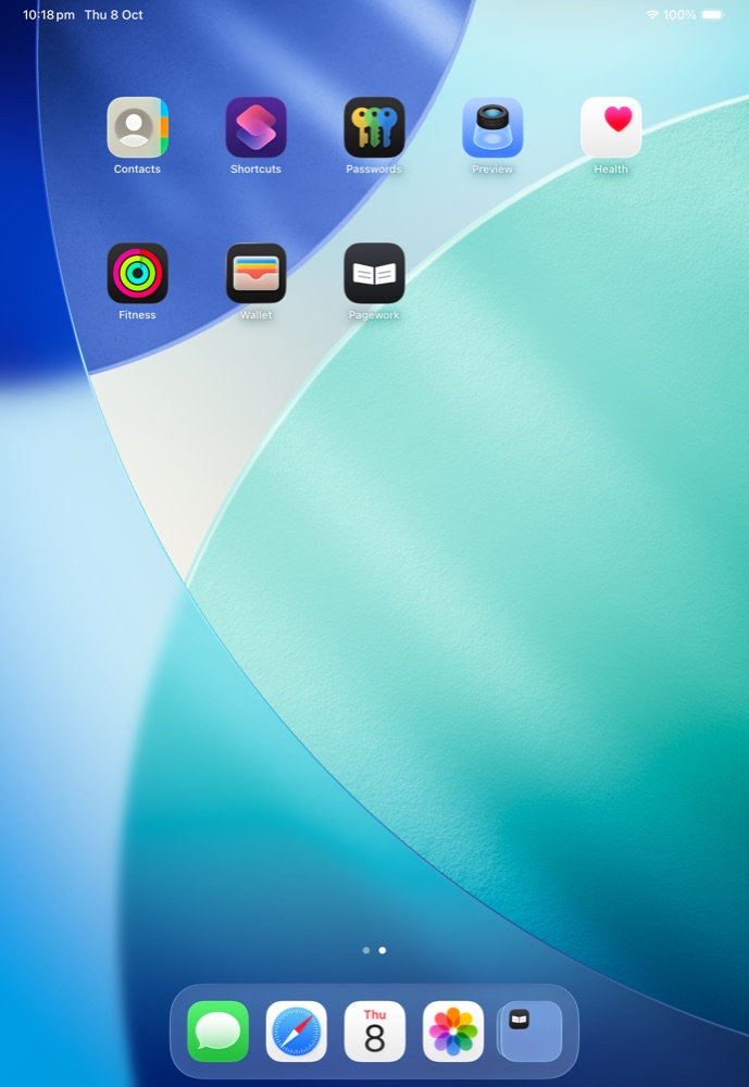 The Pagework icon on the iPad Home Screen